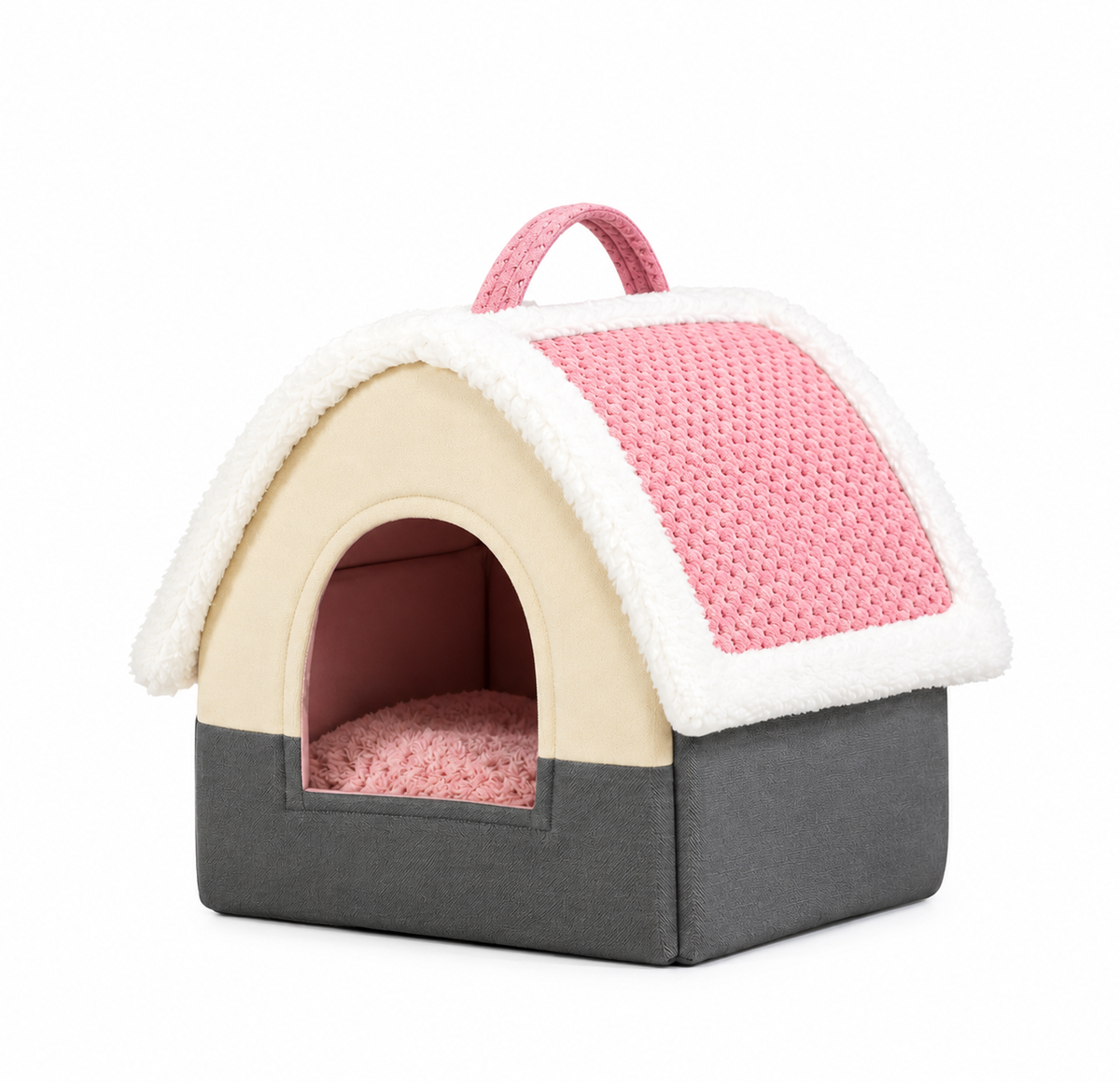 Foldable Pet Cave Bed
