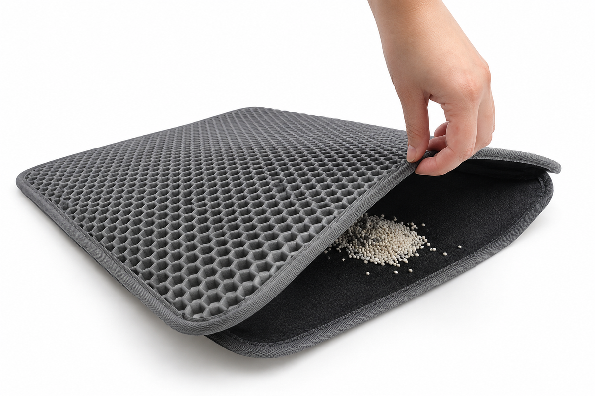 Double-Layer Cat Litter Mat